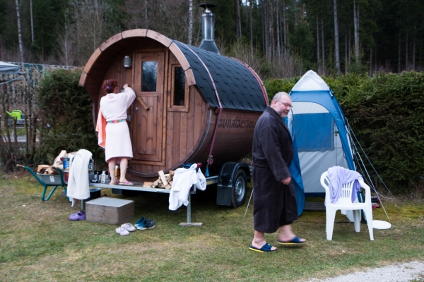 Eine Fassauna auf Sonnland