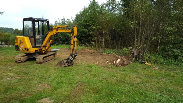 Der Platz wird gerodet